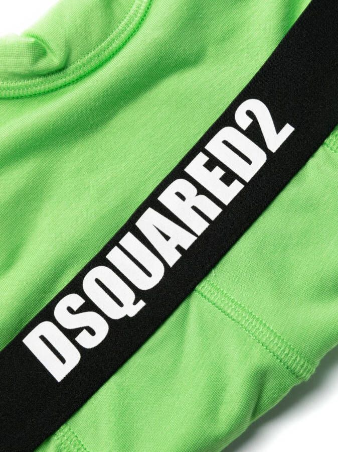 Dsquared2 Boxershorts met logoband Groen