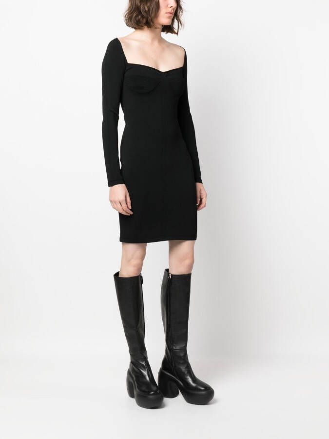 Dsquared2 Mini-jurk met lange mouwen Zwart