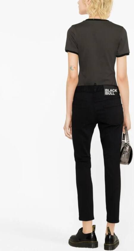 DSQUARED2 Jeans met toelopende pijpen Zwart
