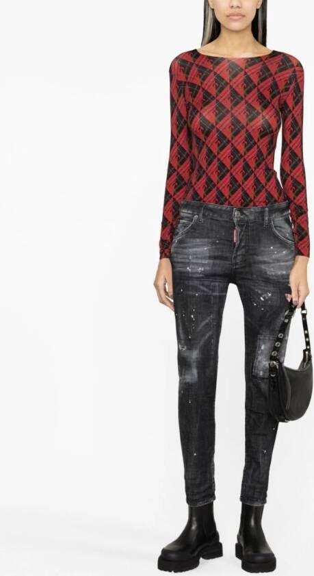 DSQUARED2 Skinny jeans Zwart
