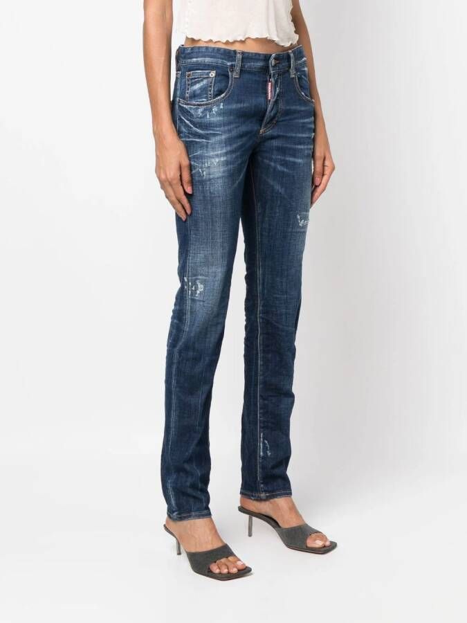 Dsquared2 Low waist jeans Blauw