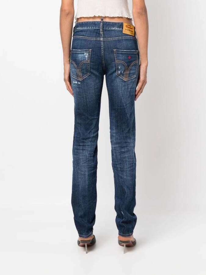 Dsquared2 Low waist jeans Blauw