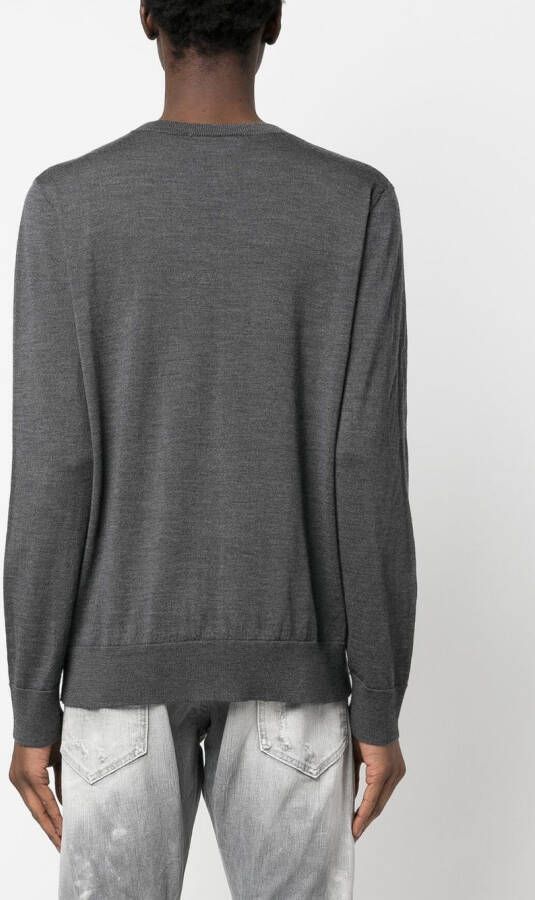 DSQUARED2 Trui met esdoornblad-patroon Grijs