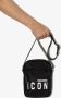 DSQUARED2 Messengertas met logoprint Zwart - Thumbnail 4