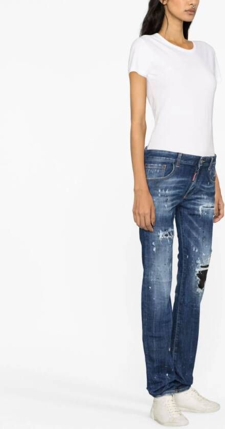 DSQUARED2 Gerafelde jeans Blauw