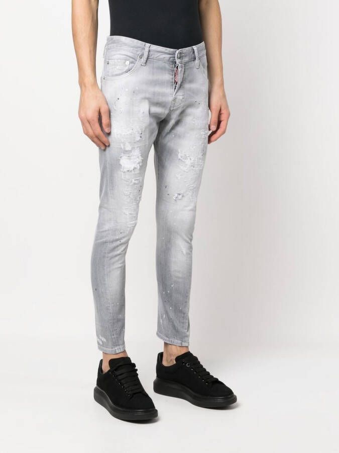 DSQUARED2 Gerafelde jeans Grijs