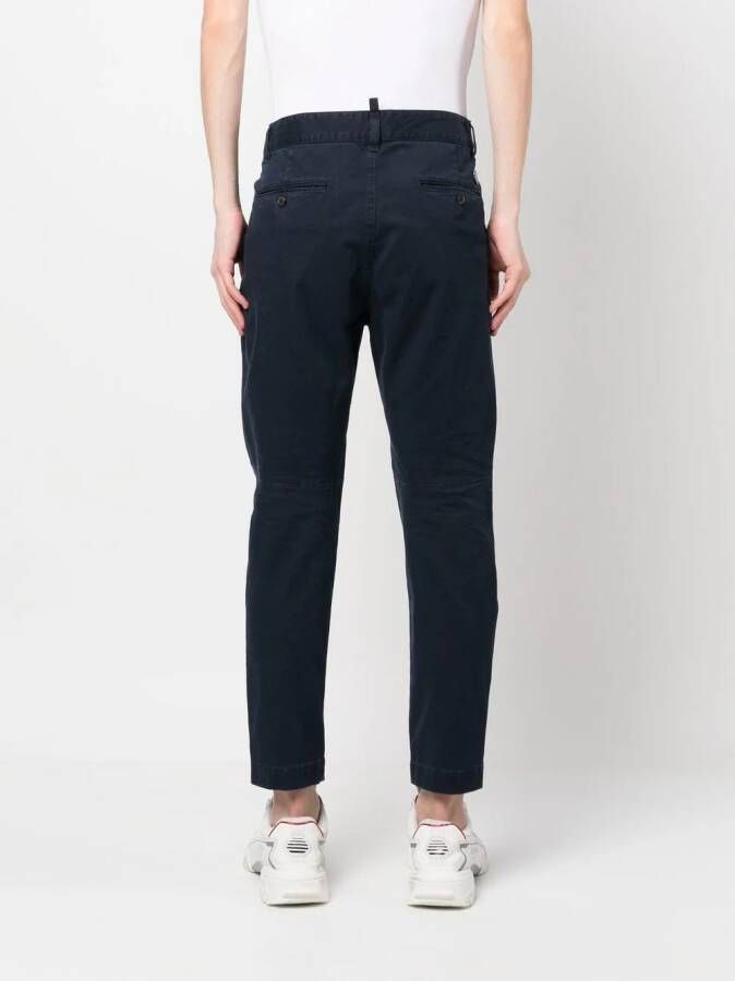 Dsquared2 mid-rise tapered trousers Blauw