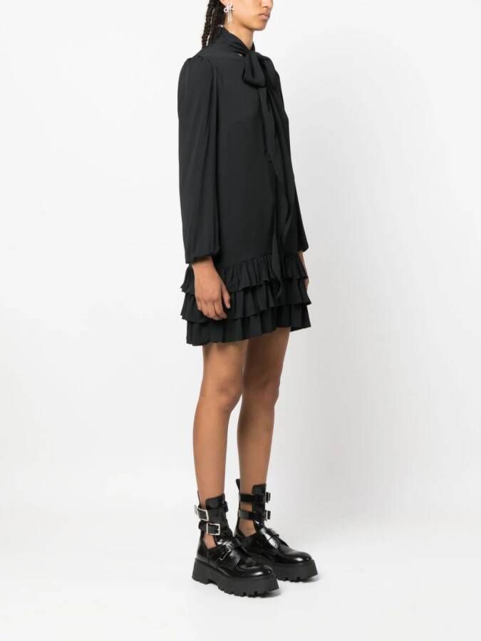DSQUARED2 Mini-jurk met ruches Zwart