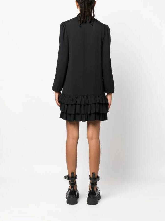 DSQUARED2 Mini-jurk met ruches Zwart