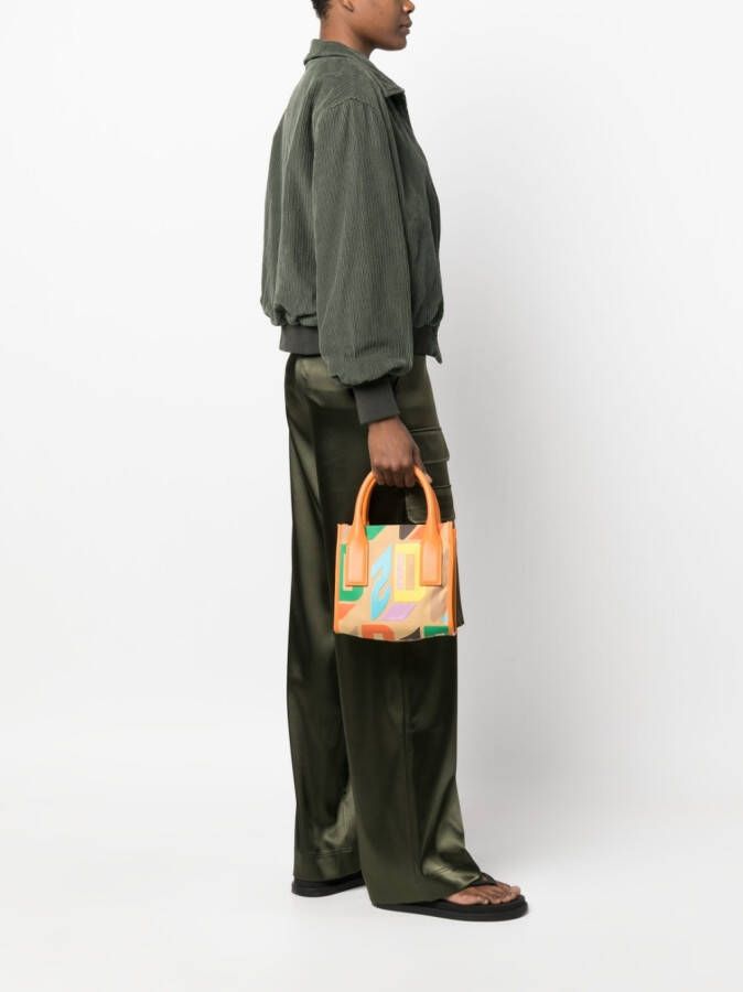 DSQUARED2 Shopper met monogramprint Beige