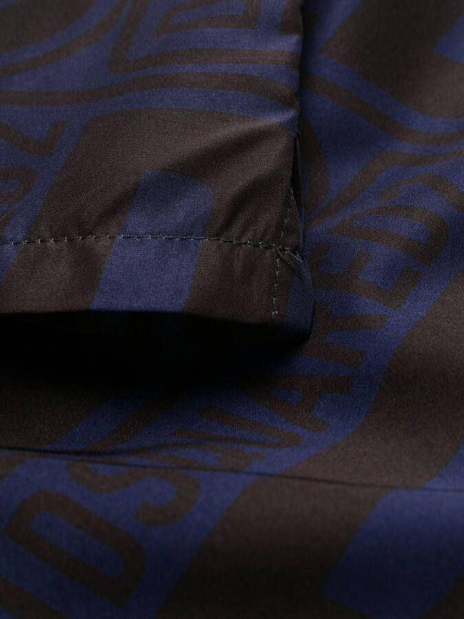 DSQUARED2 Zwembroek met monogramprint Blauw