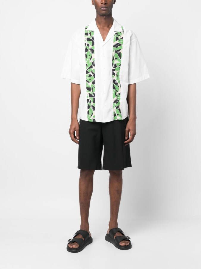 DSQUARED2 Overhemd met bladerprint Wit