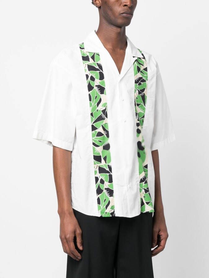 DSQUARED2 Overhemd met bladerprint Wit