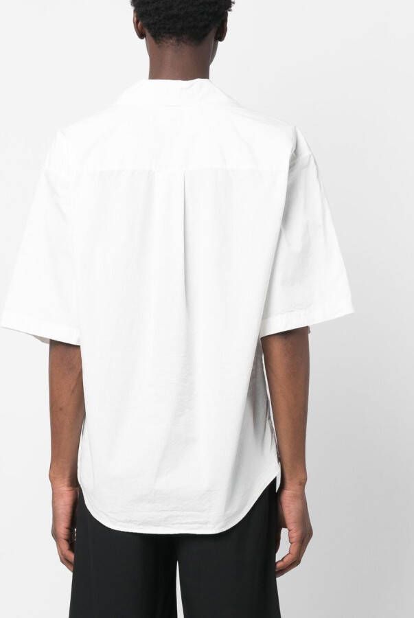 DSQUARED2 Overhemd met bladerprint Wit