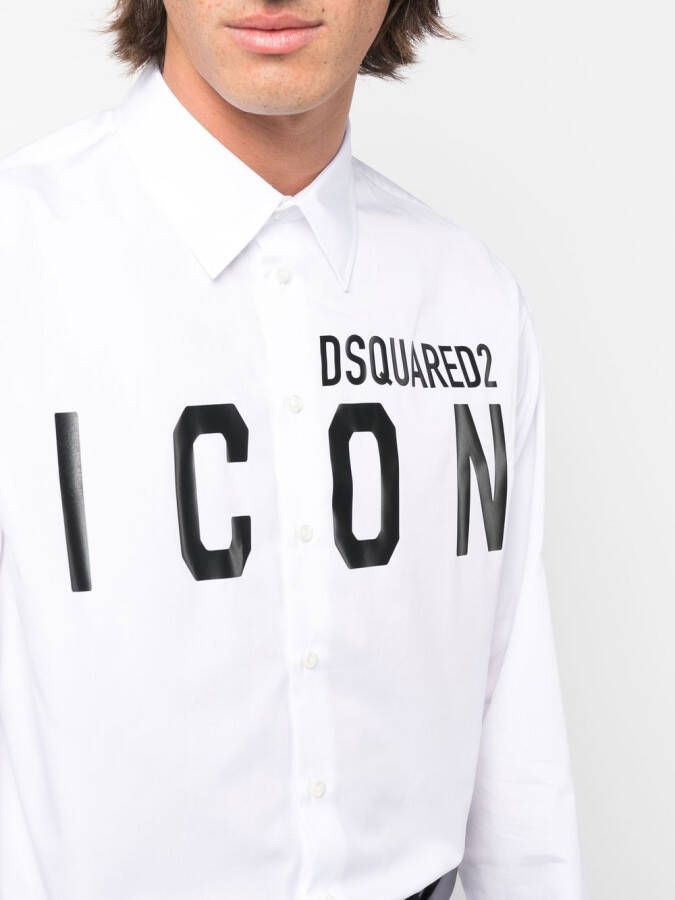 Dsquared2 Overhemd met logoprint Wit