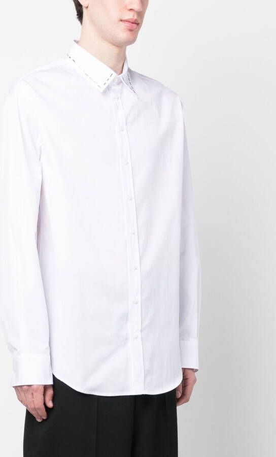 DSQUARED2 Overhemd met stikseldetail Wit