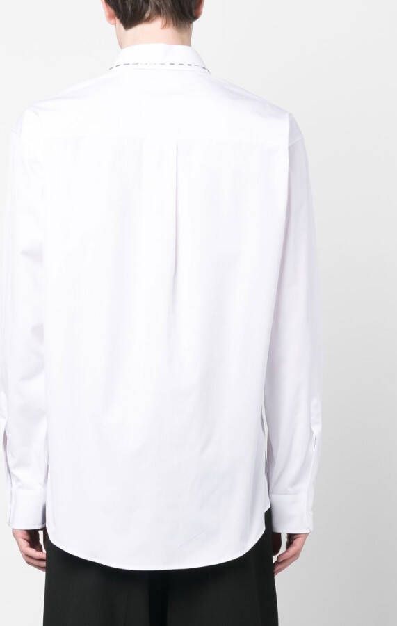 DSQUARED2 Overhemd met stikseldetail Wit