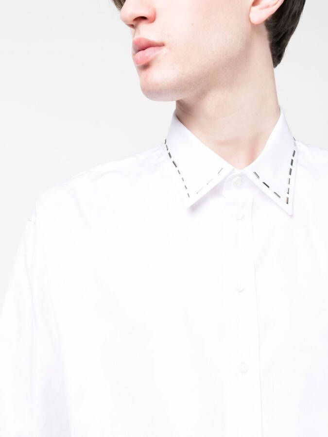 DSQUARED2 Overhemd met stikseldetail Wit