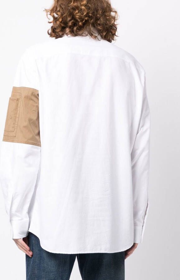 Dsquared2 Overhemd met vlakken Wit
