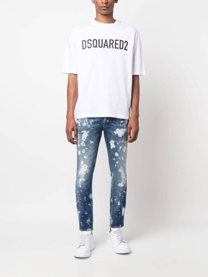 DSQUARED2 Jeans met verfspetters Blauw