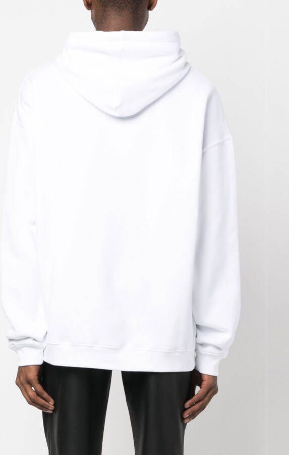 DSQUARED2 Hoodie met palmprint Wit