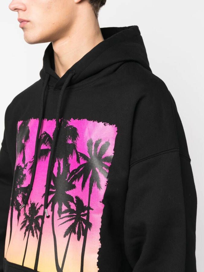 DSQUARED2 Hoodie met palmprint Zwart