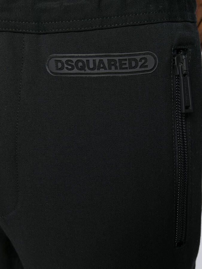 DSQUARED2 Pantalon met logopatch Zwart