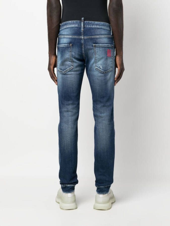 DSQUARED2 Jeans met patchwork Blauw