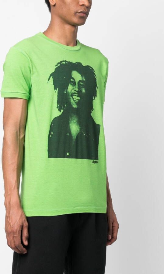 Dsquared2 T-shirt met print Groen