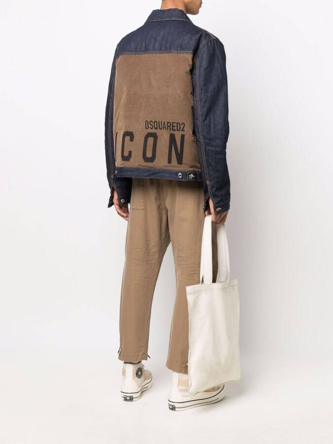 DSQUARED2 Ribfluwelen jack Blauw