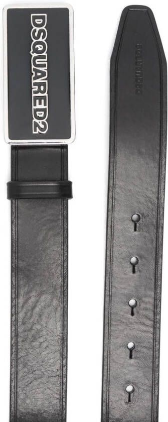 DSQUARED2 Riem met logogesp Zwart