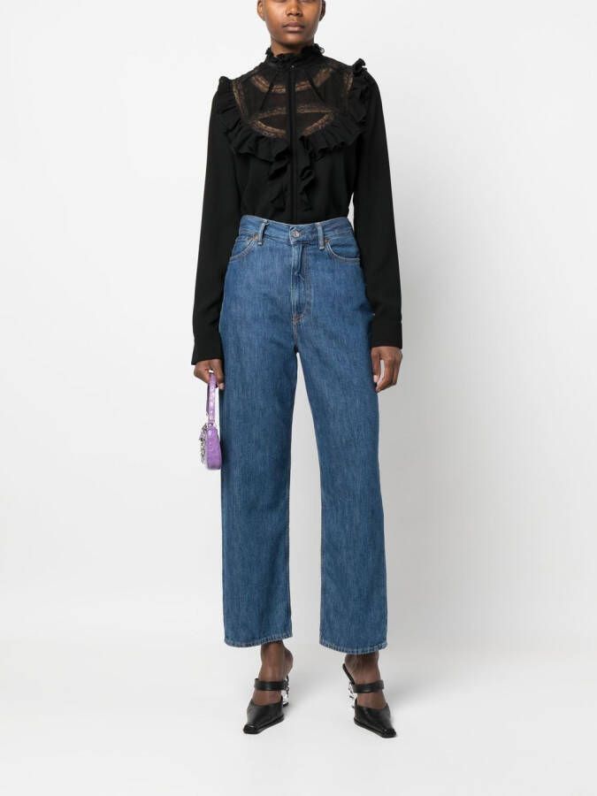 DSQUARED2 Blouse met ruches Zwart
