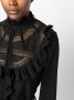 DSQUARED2 Blouse met ruches Zwart - Thumbnail 5