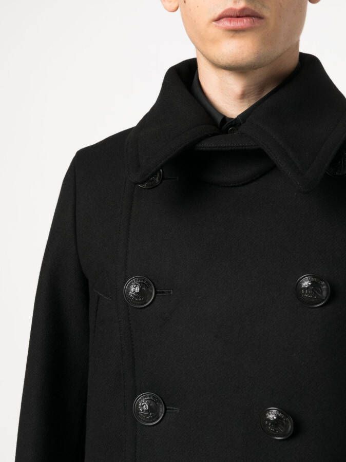 DSQUARED2 Sailorjas met dubbele rij knopen Zwart