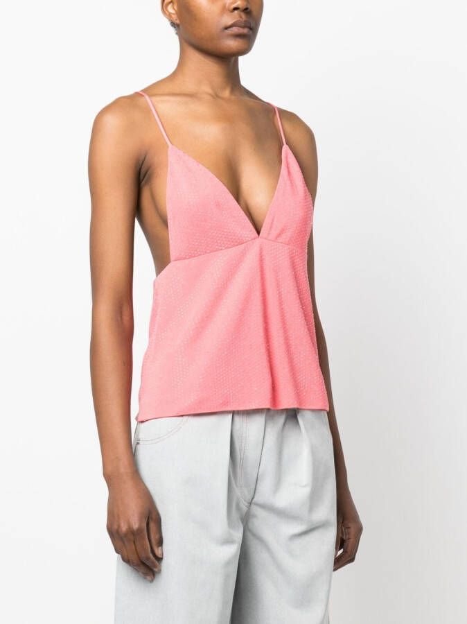 DSQUARED2 Top verfraaid met pailletten Roze