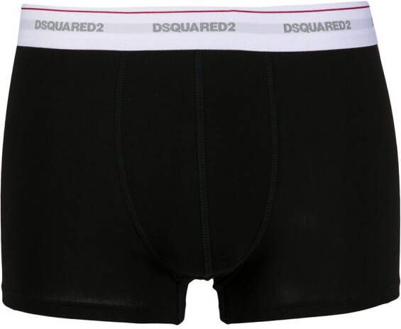 Dsquared2 Set van drie boxershorts met logo Zwart