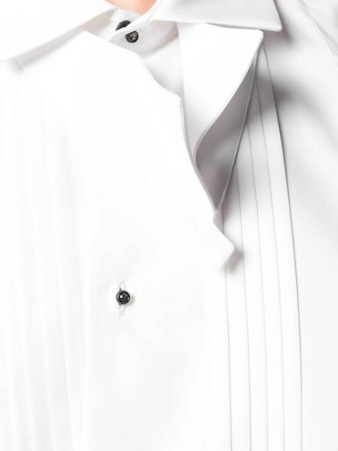 DSQUARED2 Shirt met geplooide bef Wit