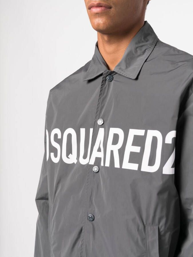 DSQUARED2 Shirtjack met logoprint Grijs