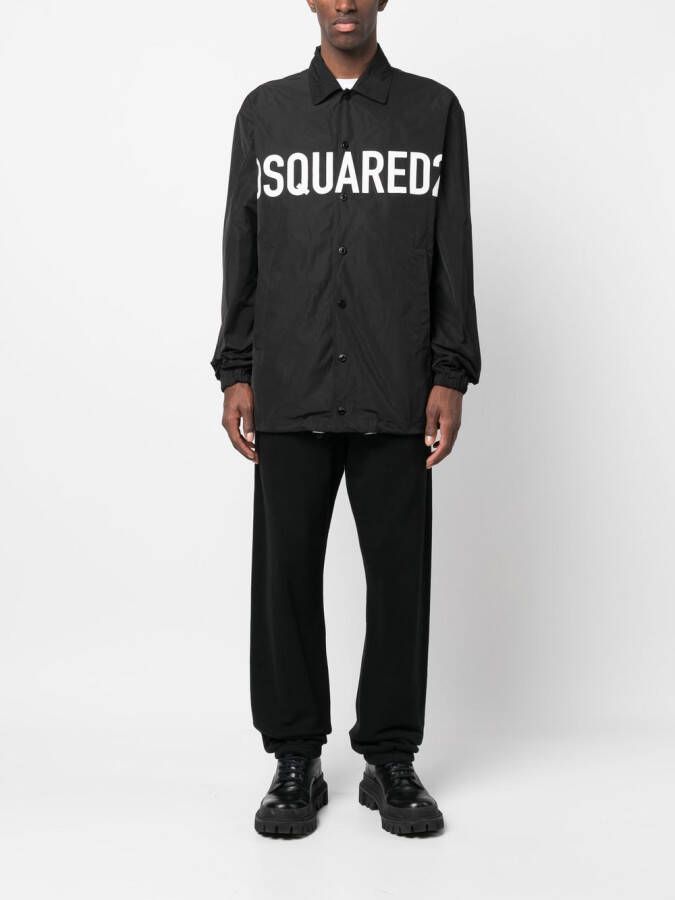 Dsquared2 Shirtjack met logoprint Zwart