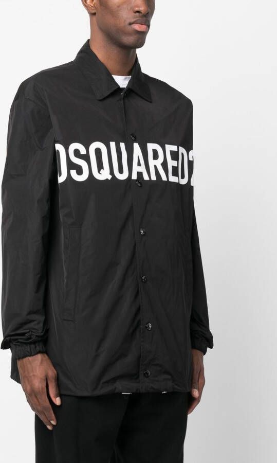Dsquared2 Shirtjack met logoprint Zwart