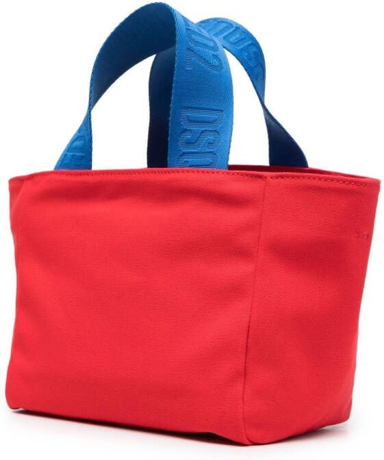 DSQUARED2 Shopper met logoprint Rood
