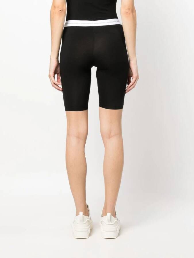 Dsquared2 Shorts met logoband Zwart