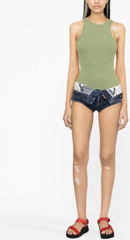 DSQUARED2 Shorts met logopatch Blauw