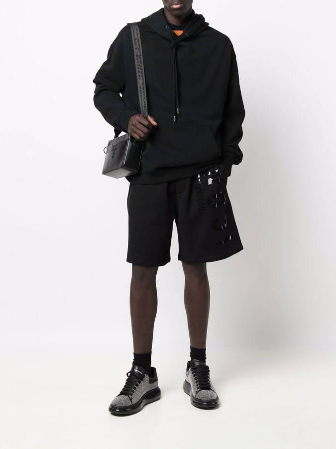 DSQUARED2 Shorts met logoprint Zwart