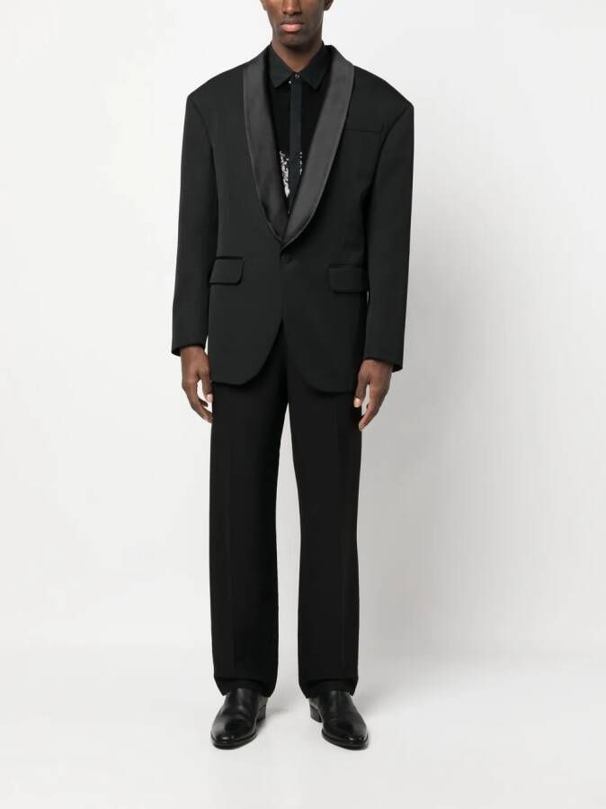 DSQUARED2 single-breasted tuxedo jacket Zwart