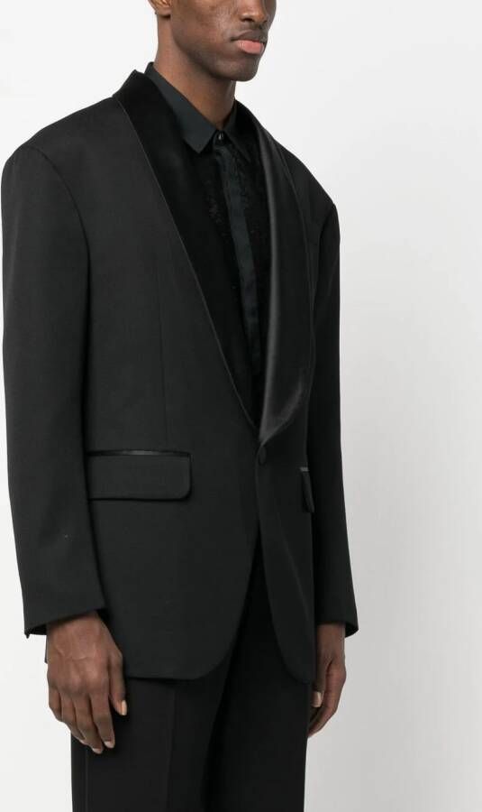DSQUARED2 single-breasted tuxedo jacket Zwart