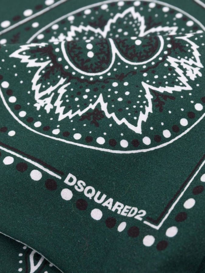 DSQUARED2 Sjaal met bandanaprint Groen