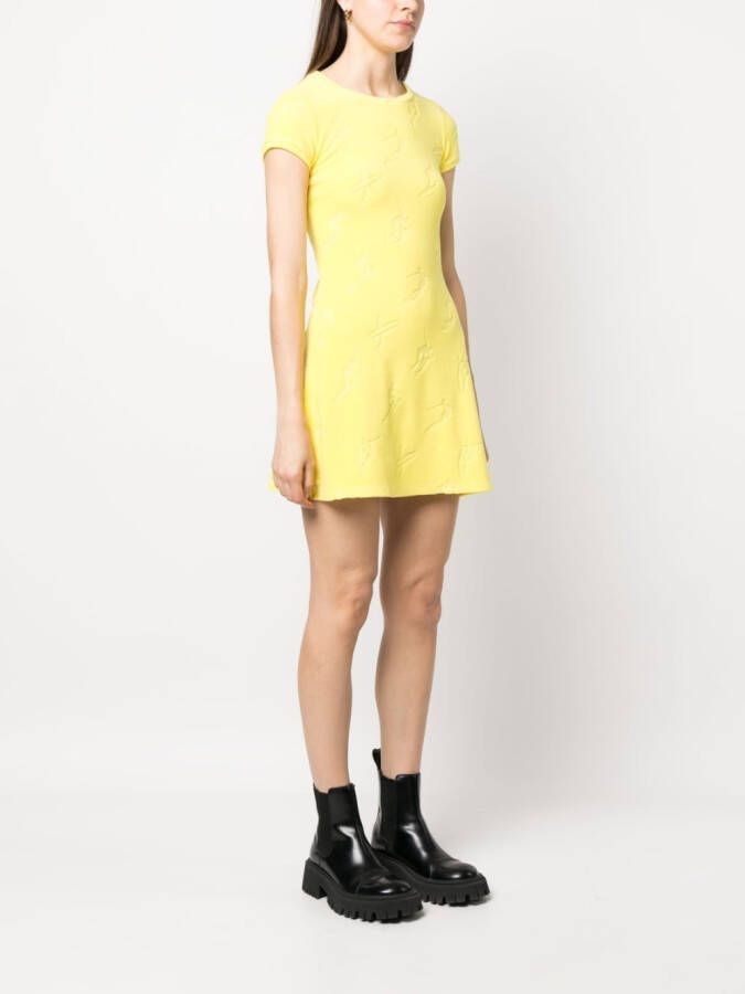 DSQUARED2 Skaterjurk met jacquard Geel