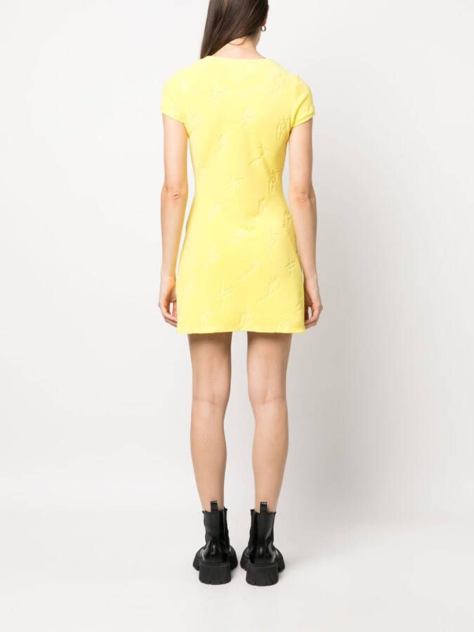 DSQUARED2 Skaterjurk met jacquard Geel