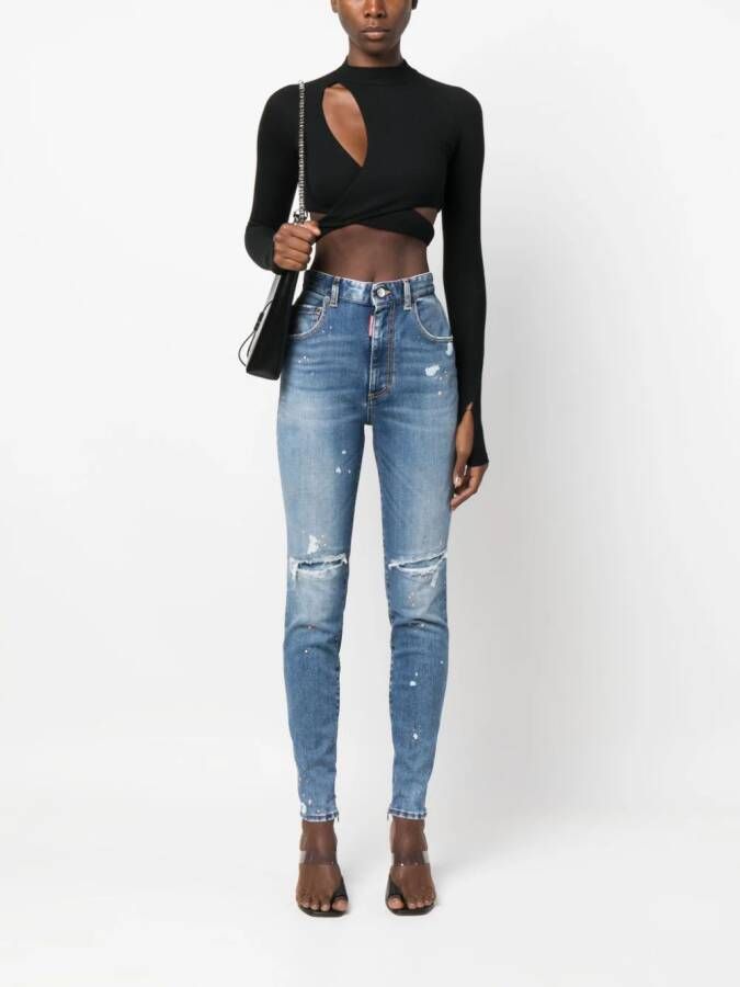 DSQUARED2 Skinny jeans Blauw